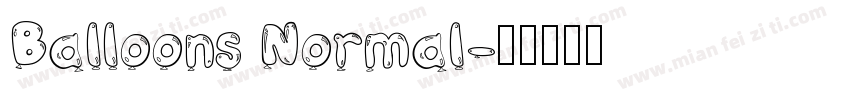 Balloons Normal字体转换
